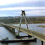 Cable-stayed bridge in Cherepovets
